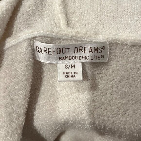 Barefoot Dreams Bamboo Chic lite Calypso Knit ombre White Gray Cardigan Size S/M - Picture 8 of 9